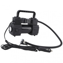 Tire Inflator Heavy Duty Dual Cylinder Air Compressor Pump with LED Work Light for Truck 12V 120PSI