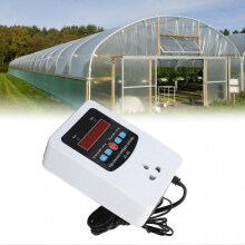 1500W Temperature Humidity Controller Intelligent Digital Display Temperature Humidity Controller with LCD Display Screen EU Plug 220V