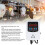 1500W Temperature Humidity Controller Intelligent Digital Display Temperature Humidity Controller with LCD Display Screen EU Plug 220V 3