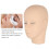 Lash Mannequin Head 3 Layers Safe Soft Silicone High Simulation Makeup Practice Head for Salon Massage Training 5