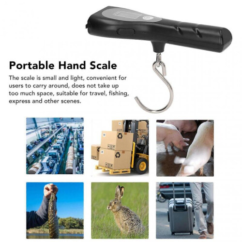 Luggage Scale Electronic Digital Weight Portable Handheld Luggage Scale with Ruler Flashlight 2