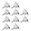 10Pcs Solar Panel Mid Clamps Waterproof Mount Aluminum Bracket Mounting Accessories 1