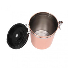 304 Stainless Steel Coffee Canister with Spoon Airtight Storage Tank for Dry Fruit Tea and Miscellaneous Grain 1.8L