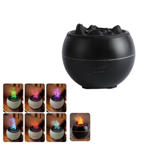 (Black) White Crack Pattern Volcano Aromatherapy Diffuser and Humidifier
