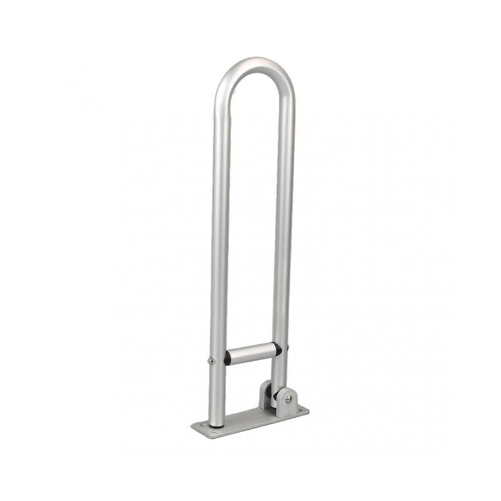 Flip Up Grab Bars Aluminium Alloy 23.6in Long Easy Mounting Foldable Bathroom Grab Bars for Toilet Washroom Lavatory Type 1