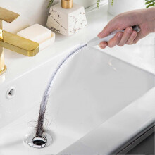 Drain Hair Cleaner Tool Drain Clog Remover Tool with Tweezer Drain Auger Hair Cleaning Tool for Shower Kitchen Sink Bath Tub Bathroom Long 62x2cm / 2