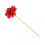 Artificial Gerbera Multipurpose Moisturizing High Simulation Real Touch Single Stem Fake Gerbera Flower for Home Decor Red 1