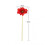 Artificial Gerbera Multipurpose Moisturizing High Simulation Real Touch Single Stem Fake Gerbera Flower for Home Decor Red 2