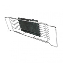 Metal Marble Bathtub Rack Anti Slip Space Saving Multi Functional Expandable Bathtub Tray House Warming Gift Silver Green