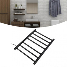 Electric Heated Towel Rack with Timer Curved Display Controller Metal Carbon Fiber Heating Hot Towel Rack for Bathroom AU Plug 220V