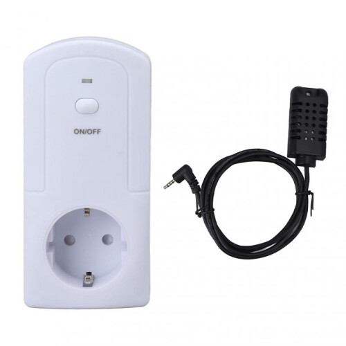 Wireless Wifi Plug in Thermostat Outlet Temperature Controller Heating Cooling Temp Sensor Humidifier Function AC 1