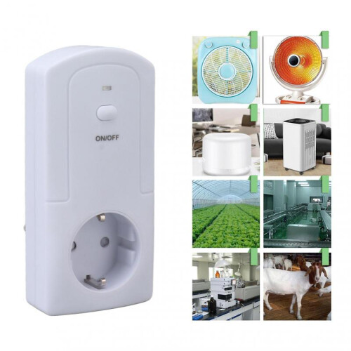 Wireless Wifi Plug in Thermostat Outlet Temperature Controller Heating Cooling Temp Sensor Humidifier Function AC 2