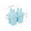 Ice Cream Mold Silicone Practical Portable DIY Ice Pop Maker with 50 Sticks for Household Blue 2