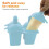 Ice Cream Mold Silicone Practical Portable DIY Ice Pop Maker with 50 Sticks for Household Blue 4