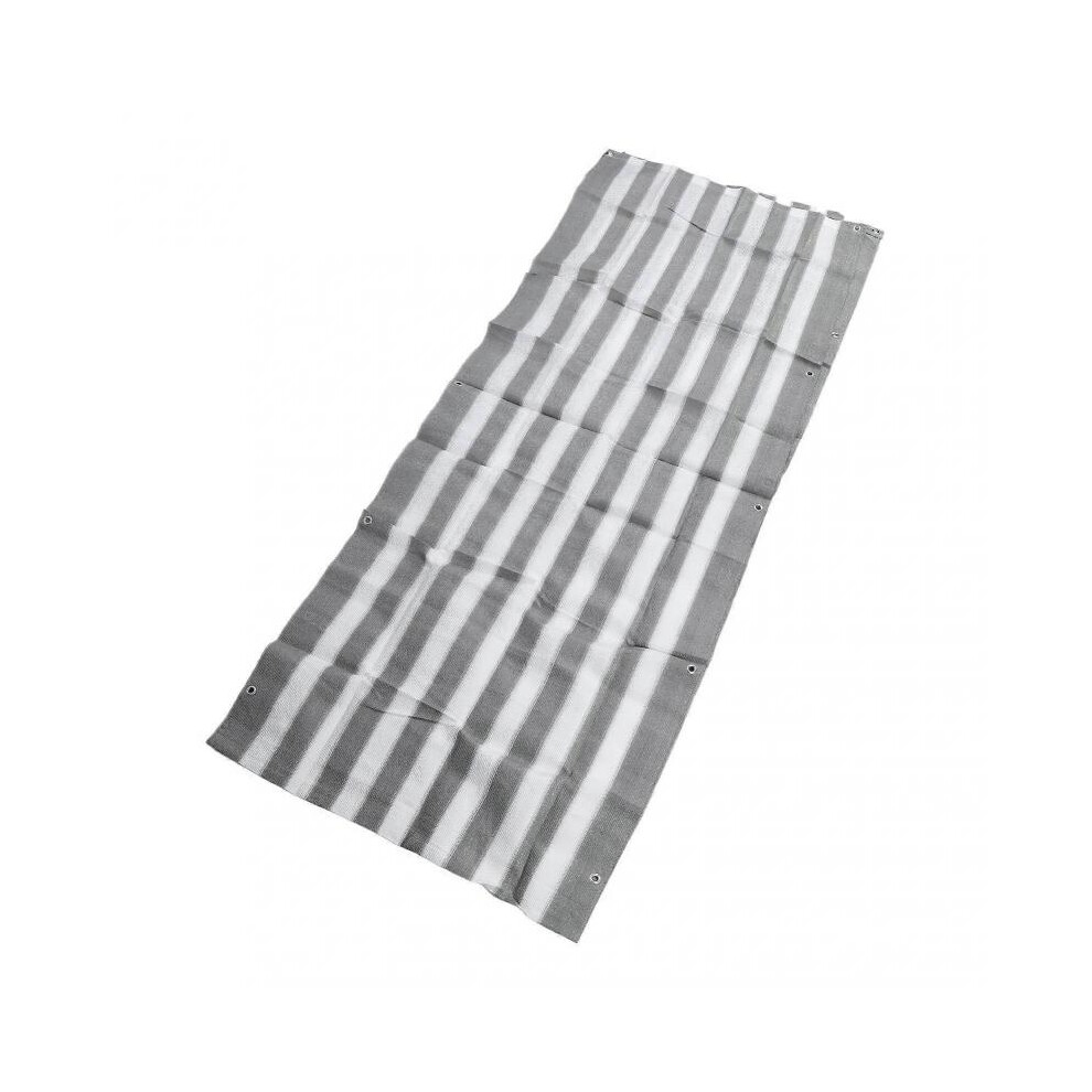 Balcony Privacy Screen Fence Cover HDPE UV Protection Privacy Screen Fence for Deck Patio Backyard Outdoor Pool Greyish White