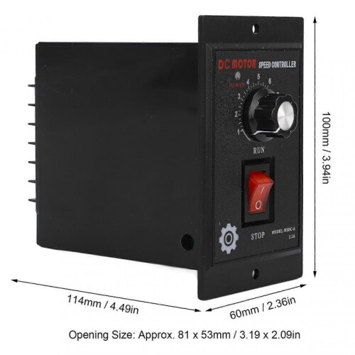 DC Motor Speed Controller Input 220VAC Output 180VDC Forward Reverse Electric Motor Speed Regulator 500W 1