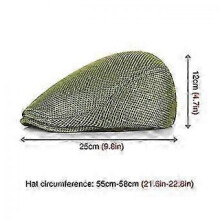 (Type 1) Men Ivy Cap Irish Cabbie Gatsby Driving Hunting Hat Mesh Flat Cap Breathable Summer Newsboy Hat Beret
