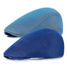(Type 8) Men Ivy Cap Irish Cabbie Gatsby Driving Hunting Hat Mesh Flat Cap Breathable Summer Newsboy Hat Beret