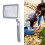 Rectangular Magnifying Glass 4X 3 LED Modes Touch Control Ergonomic Handheld Magnifier for The Elderly Parents Reading 1