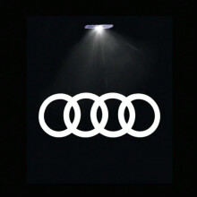(OOOO) 2pcs Car Door LED Welcome Light for Audi A1 A3 A4 A5 A6 A7 A8 Q3 Q5 Q7 Q8 Laser Projector Logo Decor Lamp Auto Accessories