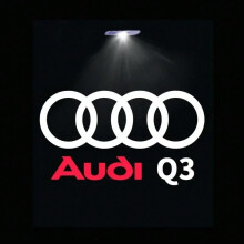 (Q3) 2pcs Car Door LED Welcome Light for Audi A1 A3 A4 A5 A6 A7 A8 Q3 Q5 Q7 Q8 Laser Projector Logo Decor Lamp Auto Accessories