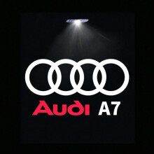 (A7) 2pcs Car Door LED Welcome Light for Audi A1 A3 A4 A5 A6 A7 A8 Q3 Q5 Q7 Q8 Laser Projector Logo Decor Lamp Auto Accessories