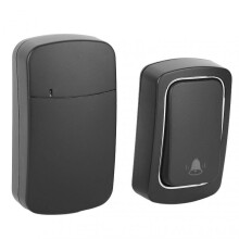 Self Powered Wireless Doorbell Outdoor Home Welcome Ding Dong Door Bell Black