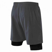 Men 2 in 1 Running Shorts Breathable Quick Dry Workout Active Shorts with Phone Pocket for Basketball Traning Running