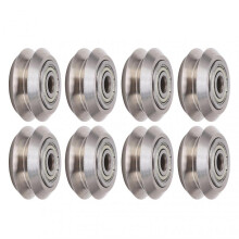 13PCS V Pulley Wheel Stainless Steel Printer Round Wheel Roller with Carbon Steel Bearing for CR 10
