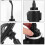 Car Cup Holder Phone Mount Grey Silicone Material Durable Adjustable Height 1Pack 5