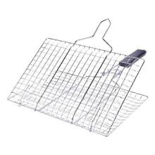 Stainless Steel Barbecue Grill Mat Folding Nonstick Safe Use for BBQ Cooking Mats 1Set