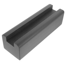 Floor Mirror Full Length Stand Multipurpose Dark Grey Plastic Rod Rectangular Base 1Pcs