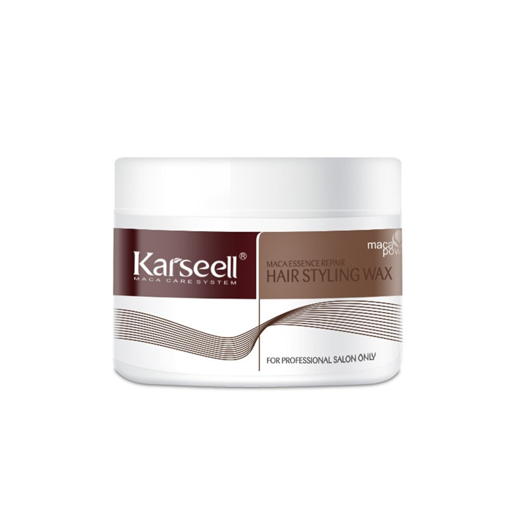 Karseell Maca Essence Repair Hair Styling Wax 100G | Strong Hold | Nourishing Styling For Damaged Hair | High Shine, Non-Greasy Finish