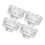 Transparent Romantic Candlestick Candlelight Dinner Enhancement Square Base Simple Design 4Pcs 3