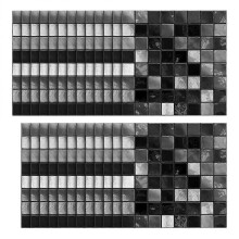 Self-Adhesive Wall Sticker Glass Tile Sticker Simple and Elegant Style 15X15CM 25Pcs