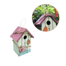 Hanging Birdhouse Wooden Outdoor Home Office Wedding present Shape 1Pack