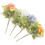 Simulation Flower Wall Decoration Cloth Blue 4Pcs 2