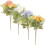Simulation Flower Wall Decoration Cloth Blue 4Pcs 1