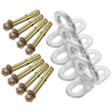 Pad Eye Plate Round Metal Hooks Heavy Duty Fix Heavy Objects Ceiling 4Pcs