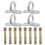 Pad Eye Plate Round Metal Hooks Heavy Duty Fix Heavy Objects Ceiling 4Pcs 2