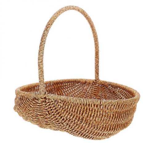 Picnic Baskets Woven Storage Baskets Multi Purpose Basket for Camping Light Brown 11.611.49.3in 1Set 2