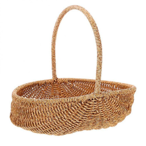 Picnic Baskets Woven Storage Baskets Multi Purpose Basket for Camping Light Brown 11.611.49.3in 1Set 1