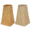 Hand-Woven Flower Basket Rustic Woven Planter Balcony Decorative Storage 2Pcs 2