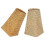 Hand-Woven Flower Basket Rustic Woven Planter Balcony Decorative Storage 2Pcs 1