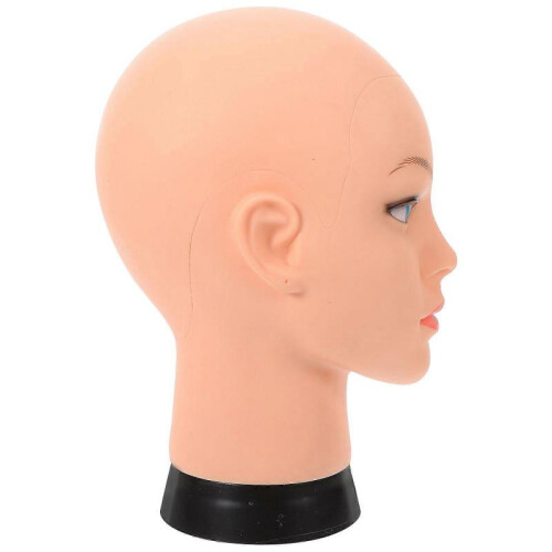 Mannequin for Makeup Practice Female Mannequin Head Wig Display PVC 1Pcs 2