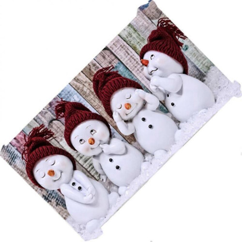Table Place Mats Table Mat Christmas Day Home Decoration Polyester Rectangular for Friends 1Pack 2