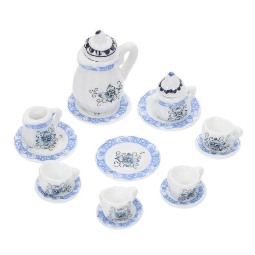 Miniature Food Toy Set Mini Tea Cup Set Micro Landscape Decoration Reasonable Size 1Set 2