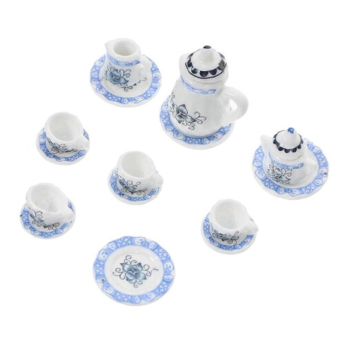 Miniature Food Toy Set Mini Tea Cup Set Micro Landscape Decoration Reasonable Size 1Set 1