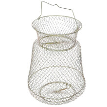 Bait Buckets for Fishing Saltwater Portable Storage Collapsible Fishing Net Crab Net Foldable Fishing Bucket 1Pack