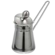 Frothing Jug Stainless Steel Milk Boiling People Who Love Milk Or Coffee 8x16cm Long Anti-Ironing Handle Design 1Pack